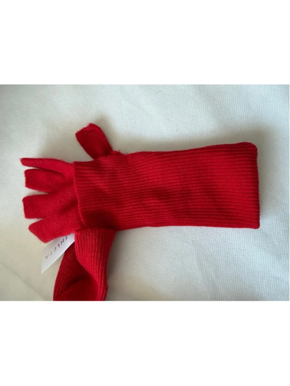 NWT Wool Cashmere Convertible Gloves RED